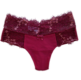 TANGA FIO COM CÓS DE RENDA - BORDO