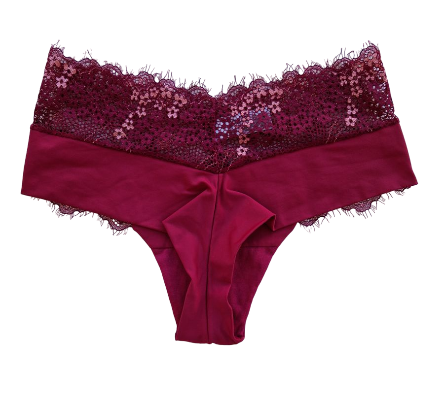 TANGA FIO COM CÓS DE RENDA - BORDO