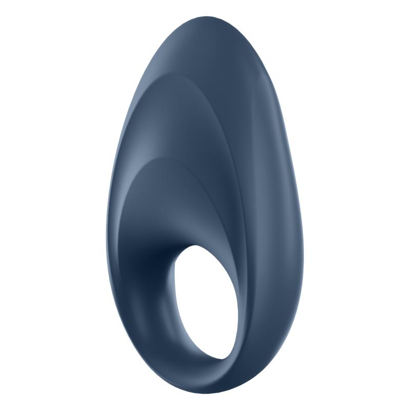 SATISFYER - ANEL PENIANO VIBRATÓRIO COM APP E BLUETOOTH AZUL