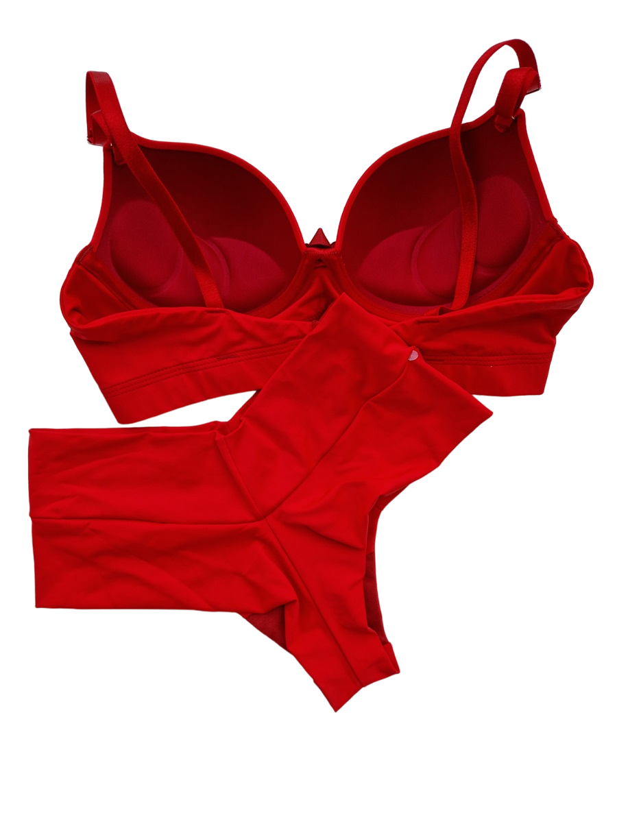 CONJUNTO COM FIO DUPLO – VERMELHO