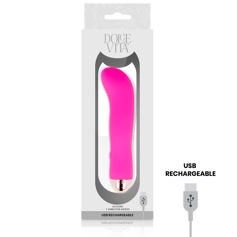 DOLCE VITA - VIBRADOR RECARREGÁVEL  PINK 7