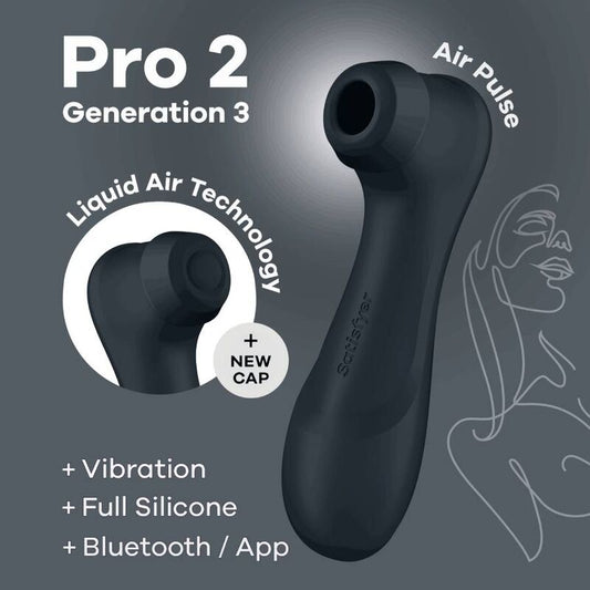 SATISFYER PRO 2 GERAÇÃO 3 - PRETO BLUETOOTH & APP