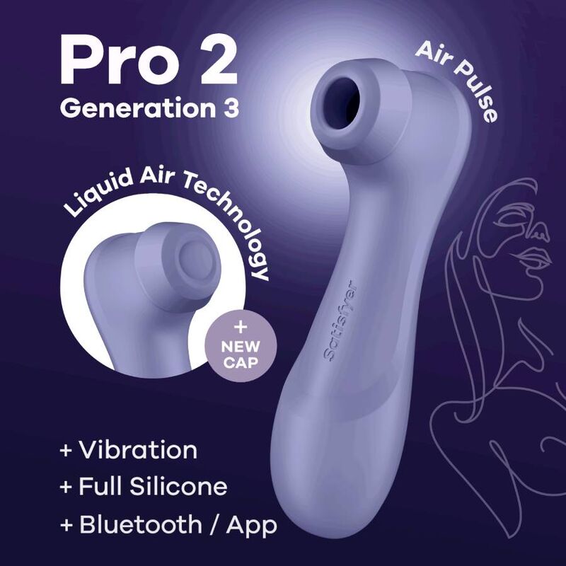 SATISFYER PRO 2 GERAÇÃO 3 - LILAS BLUETOOTH & APP