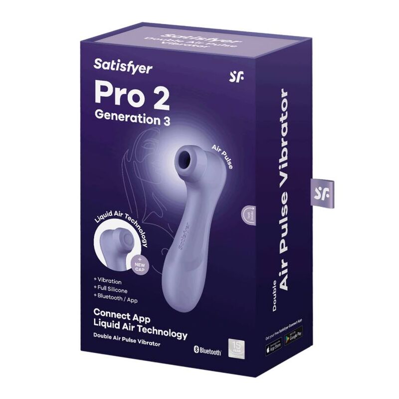 SATISFYER PRO 2 GERAÇÃO 3 - LILAS BLUETOOTH & APP