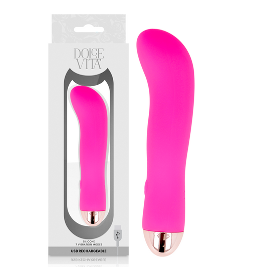 DOLCE VITA - VIBRADOR RECARREGÁVEL  PINK 7