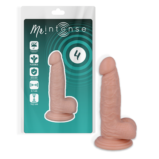 MR INTENSE - 4 REALISTIC PENIS 16.2 x 3.1cm