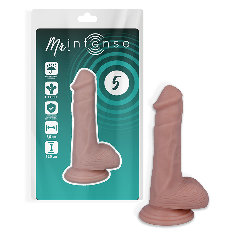 MR INTENSE - 5 REALISTIC PENIS 16,5 x 3,5 CM