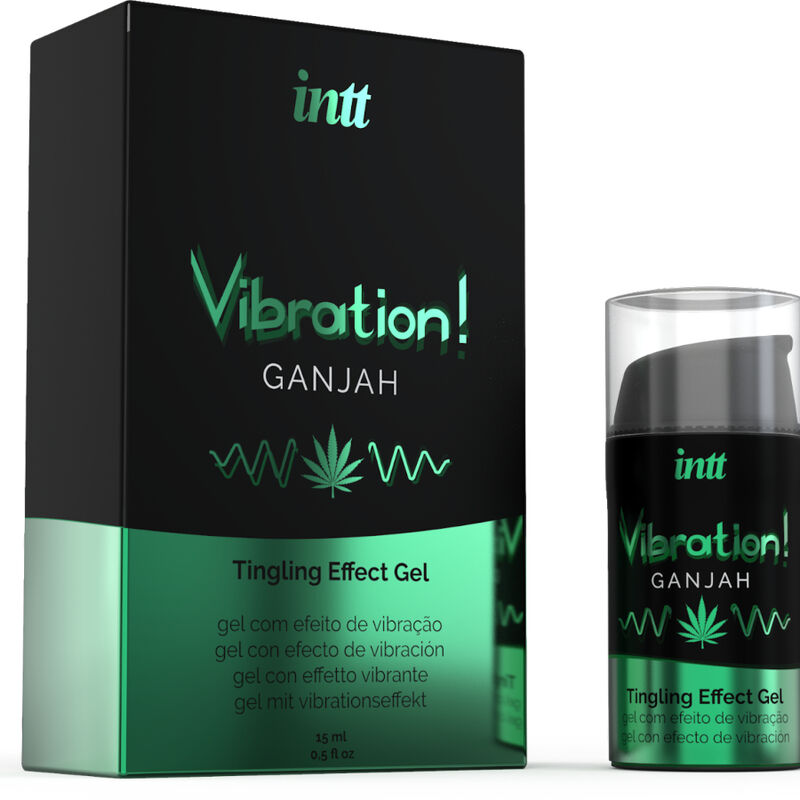 INTT - PODEROSO ESTIMULANTE ÍNTIMO GEL VIBRATÓRIO LÍQUIDO CANNABIS 15ML