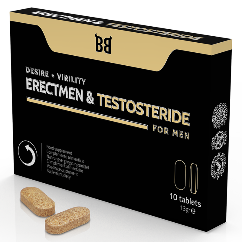 BLACK BULL - ERECTMEN & PODER DE TESTOSTERIDA E TESTOSTERONA PARA HOMENS