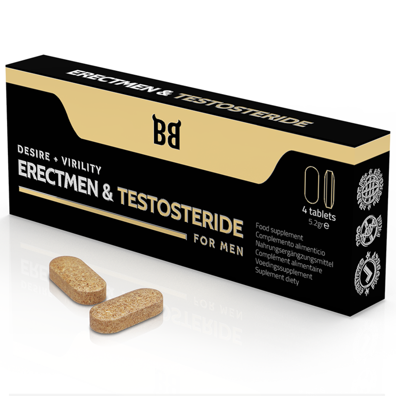 BLACK BULL - ERECTMEN & PODER DE TESTOSTERIDA E TESTOSTERONA PARA HOMENS