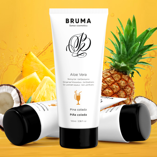 BRUMA - GEL DESLIZANTE DE ALOE VERA SABOR PINA COLADA 100 ML