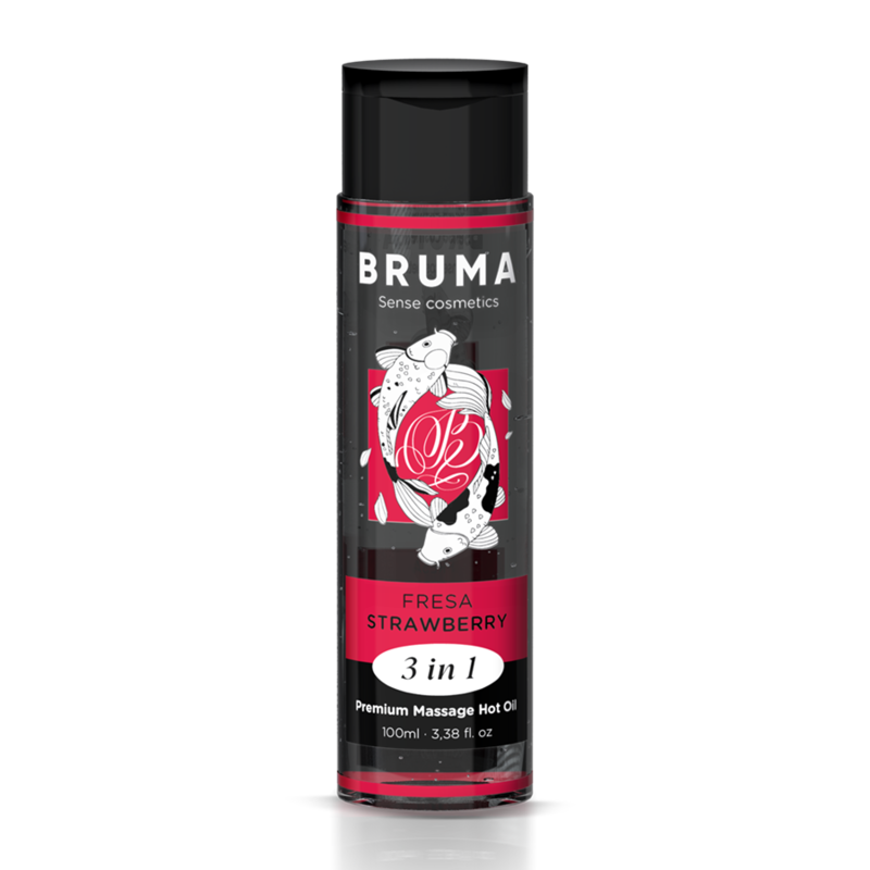 BRUMA - ÓLEO DE MASSAGEM PREMIUM EFEITO CALOR SABOR MORANGO 100 ML