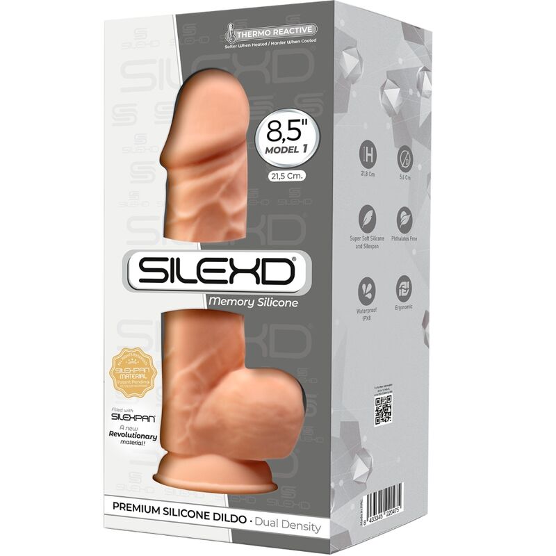 SILEXD - MODELO 1 DILDO REALÍSTICO PREMIUM SILEXPAN SILICONE 21,5 CM