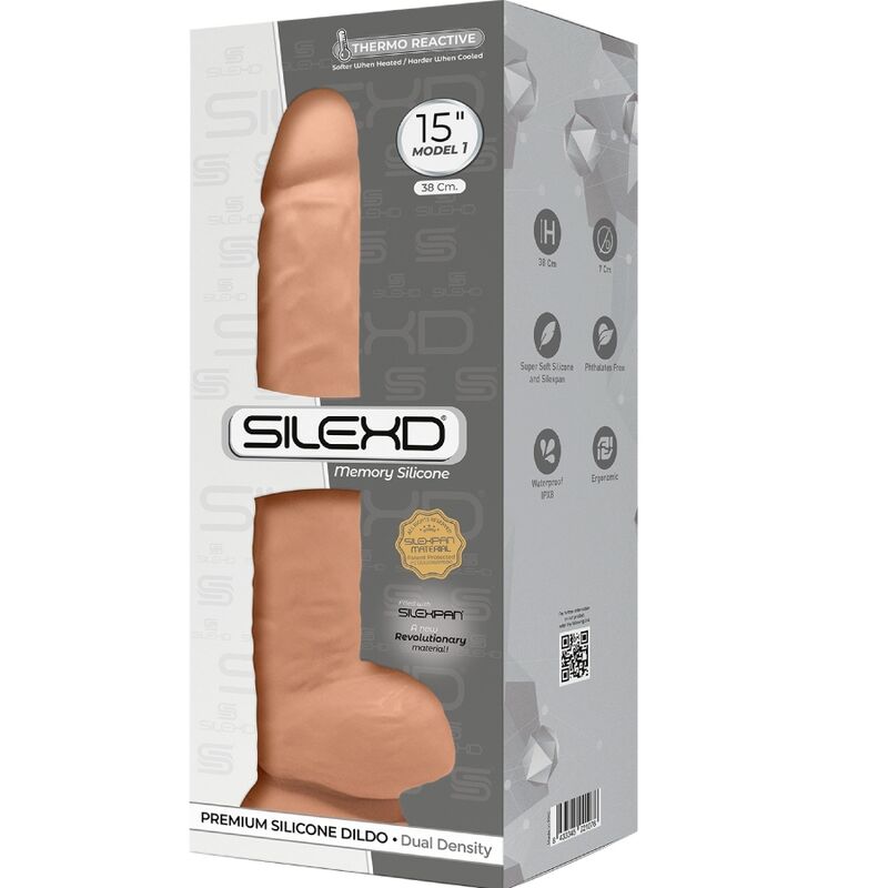 SILEXD - MODELO 1 DILDO REALÍSTICO PREMIUM SILEXPAN SILICONE 38 CM