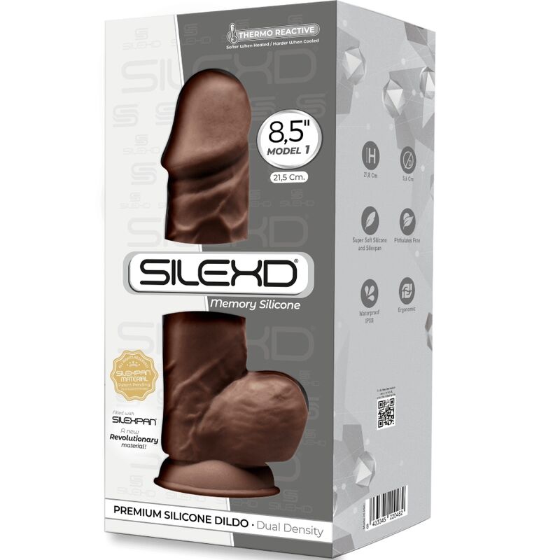 SILEXD - MODELO 1 DILDO REALÍSTICO PREMIUM SILEXPAN SILICONE 21,5 CM