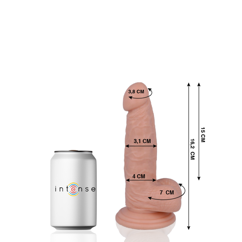 MR INTENSE - 4 REALISTIC PENIS 16.2 x 3.1cm