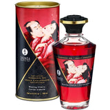 SHUNGA - ÓLEO DE MASSAGEM EFEITO CALOR SABOR INTENSO DE CEREJA