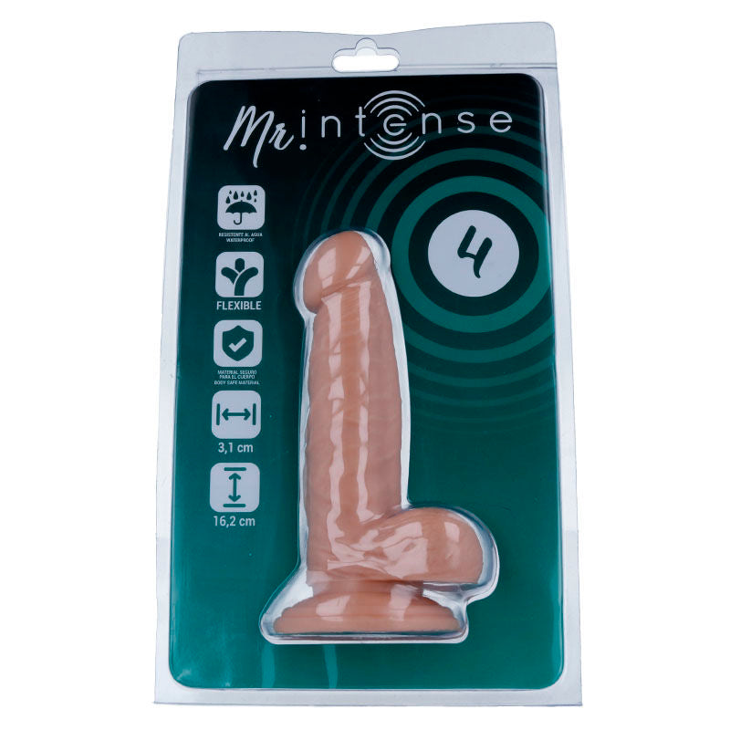 MR INTENSE - 4 REALISTIC PENIS 16.2 x 3.1cm