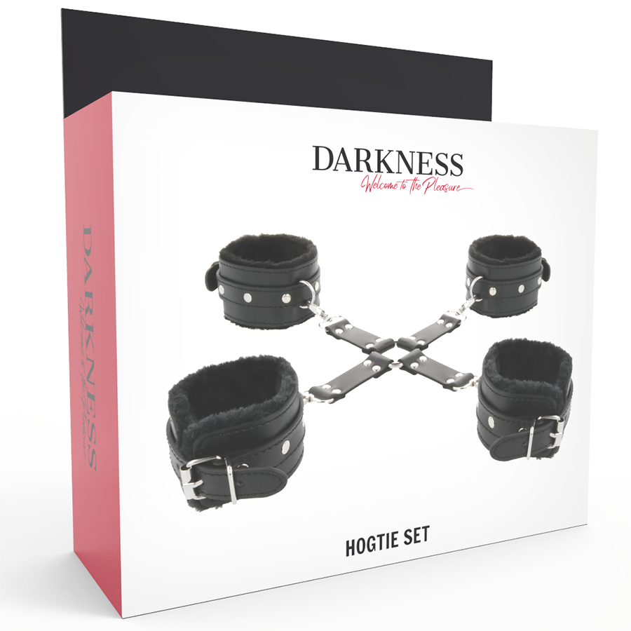 DARKNESS - ALGEMAS DE COURO PARA PÉS E MÃOS PRETAS