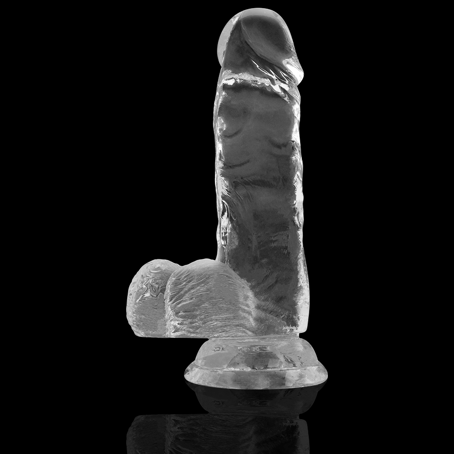 X RAY - DILDO TRANSPARENTE COM BOLAS 15.5 CM X 3.5 CM