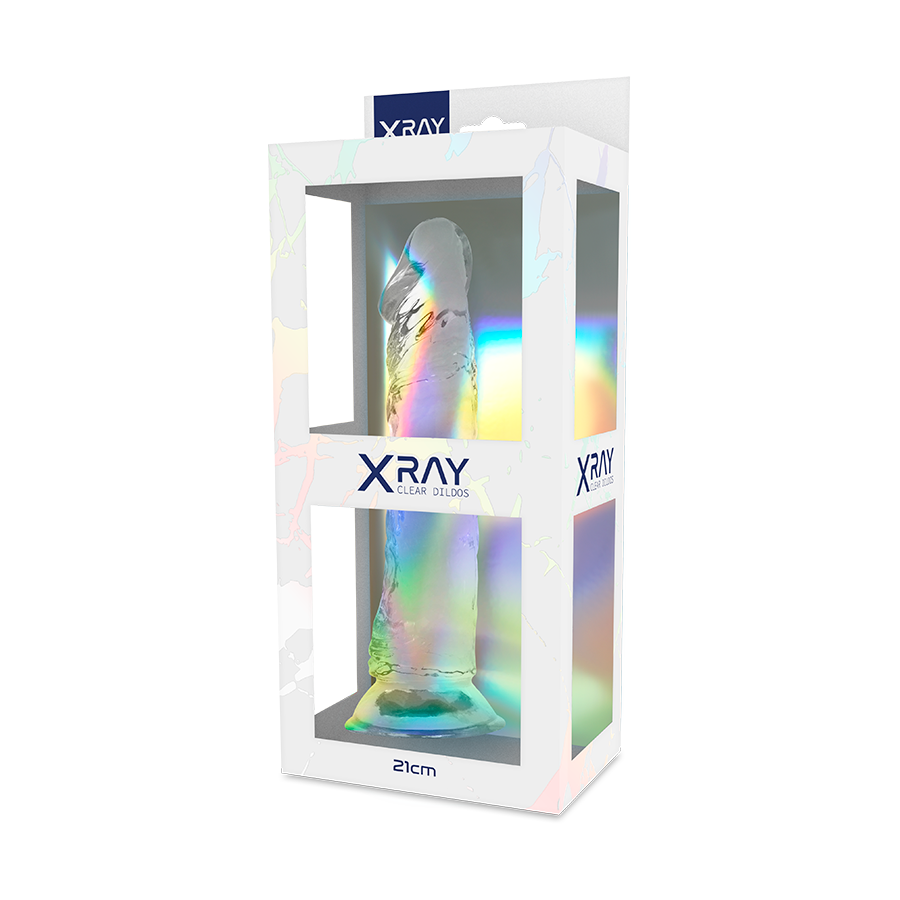 X RAY - DILDO TRANSPARENTE 21 CM X 4 CM