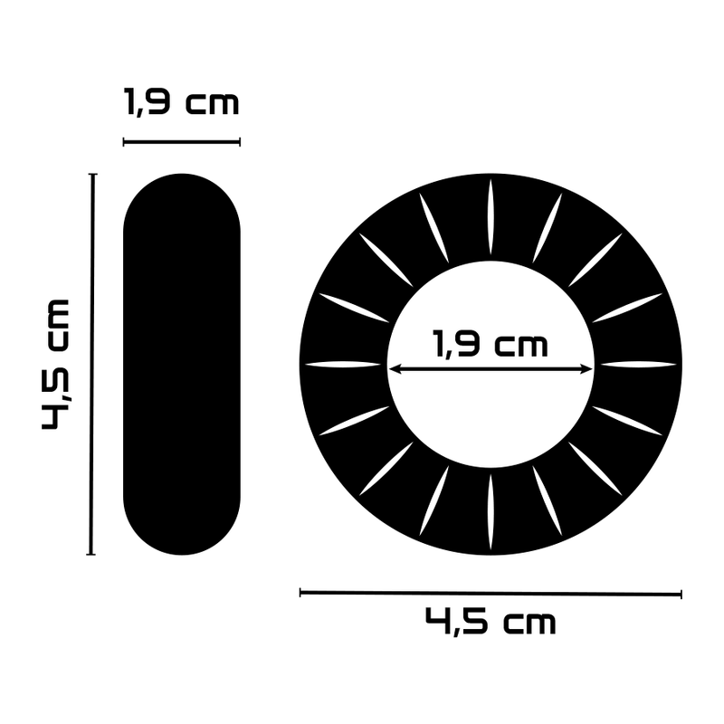 POWERING - ANEL PARA PÊNIS SUPER FLEXÍVEL E RESISTENTE 4,5CM PR07