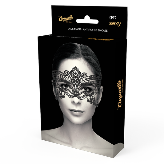 COQUETTE CHIC DESIRE - MASCARA LARGA DE RENDA PRETA