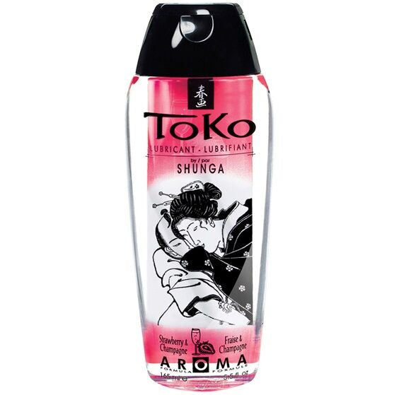 SHUNGA - LUBRIFICANTE TOKO AROMA DE MORANGO E CHAMPANHE