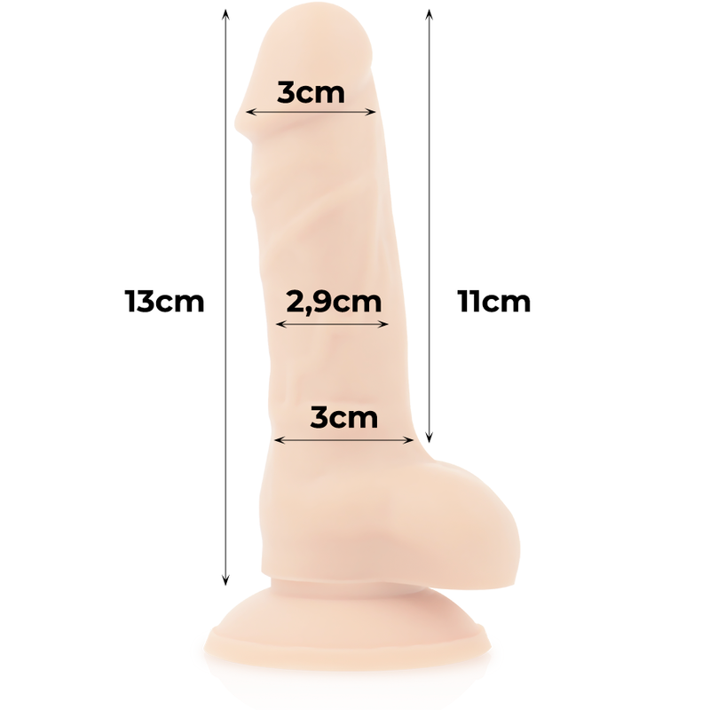 COCK MILLER - ARNÊS + DILDO DENSIDADE DE SILICONE COCKSIL ARTICULVEL 13 CM