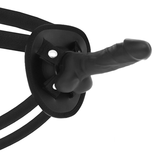 COCK MILLER - ARNÊS + DILDO DENSIDADE DE SILICONE COCKSIL ARTICULVEL 13 CM